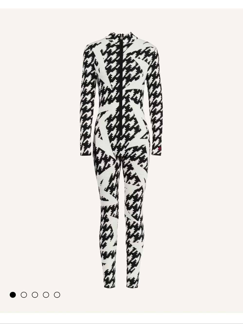 Perfect Moment - Houndstooth Star Merino Wool Jumpsuit